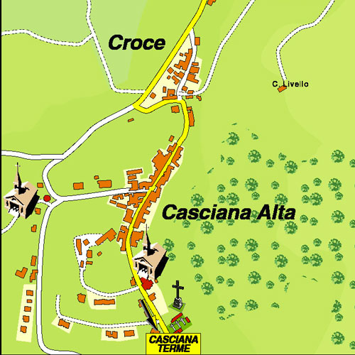 Casciana Alta stradario