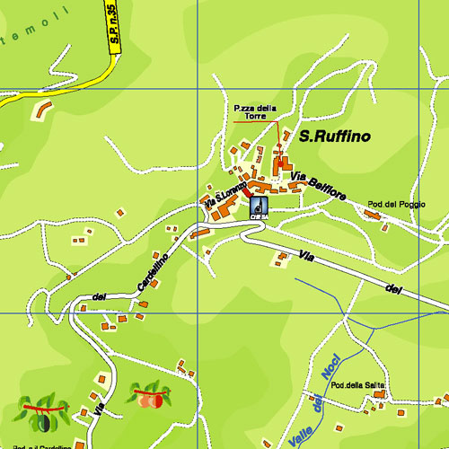 San Ruffino stradario